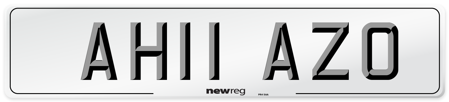 AH11 AZO Number Plate from New Reg